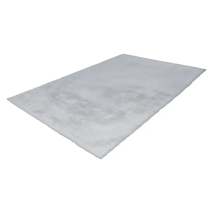 Kayoom Hochflorteppich Rabbit - Grau/Blau, 150 x 80 cm, 100 % Polyester - Rechte Seitenansicht