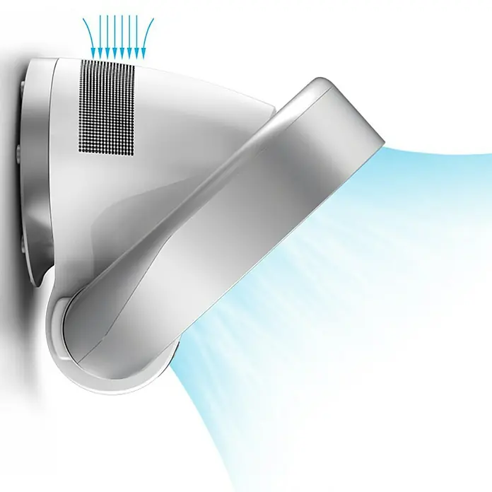 Proklima Stolni ventilator Bladeless - 26 W, Srebrne boje, D x Š x V: 30,5 x 34,2 x 21 cm, 2.700 m³/h
