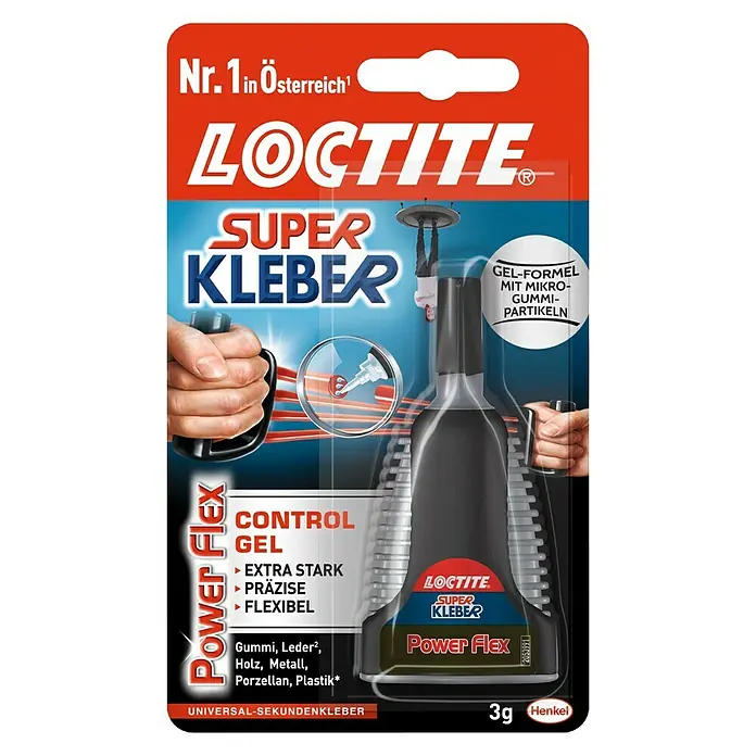 Loctite Sekundenkleber Control - 3 g, Tube, Gelartig