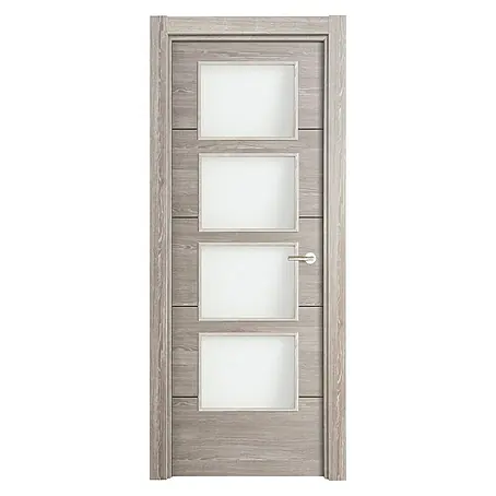 Puerta acristalada Roble Finlandés vidriera 400