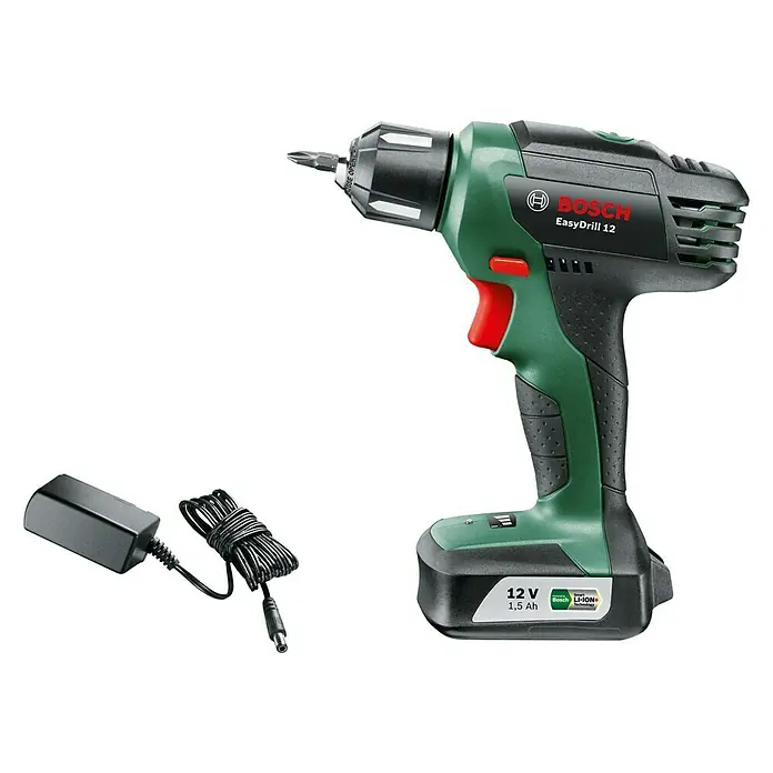 Bosch Akku-Bohrschrauber EasyDrill 12 - 12 V, Li-Ionen, 1,5 Ah, 1 Akku - Linke Seitenansicht