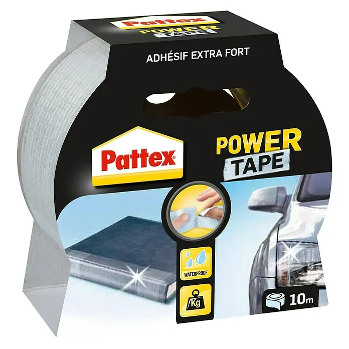Pattex Gewebe-Klebeband Power Tape - Länge: 10 m, Transparent