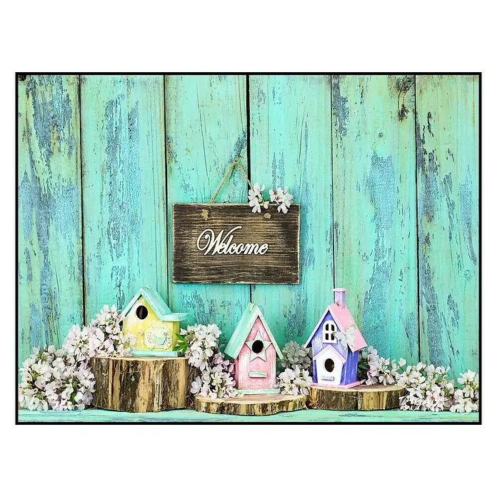 Cuadro de vidrio Bienvenida - Welcome, An x Al: 40 x 30 cm