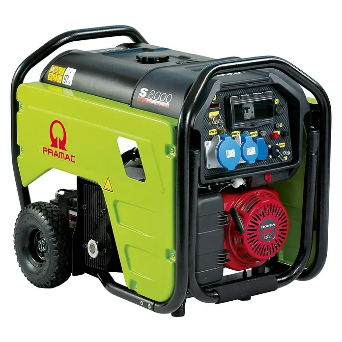 Pramac Generador S8000 230.V - 5.500 W, Volumen del depósito: 27 l