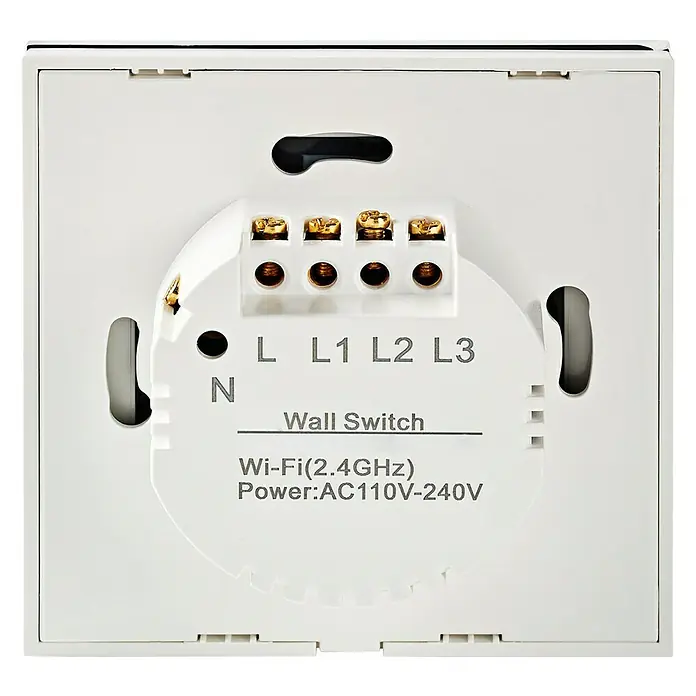 Nedis Smartlife Funk-Jalousieschalter - Weiß, L x B x H: 25 x 86 x 86 mm, Max. Anschlussleistung: 300 W - Vorderansicht