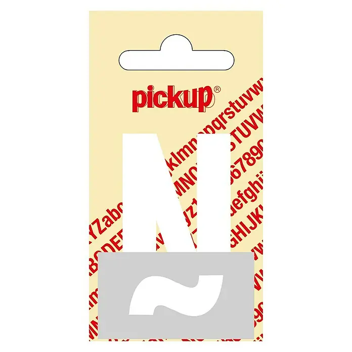Pickup Etiqueta adhesiva - Motivo: Ñ, Blanco, Altura: 6 cm