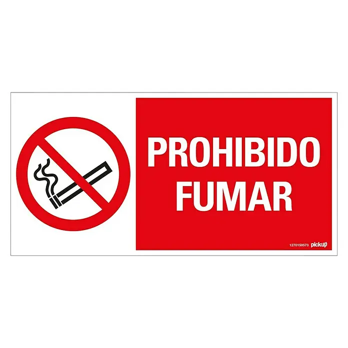 Pickup Señal de prohibición - Motivo: Prohibido fumar, L x An: 30 x 15 cm