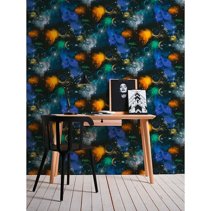AS Creation Boys And Girls 6 Papiertapete Weltraum - Bunt, Motiv, 10,05 x 0,53 m - Stimmungsaufnahme