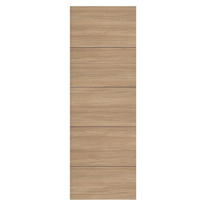 Puerta corredera de madera Roble Urban 400 - 62,5 x 203 cm, Roble claro, Macizo