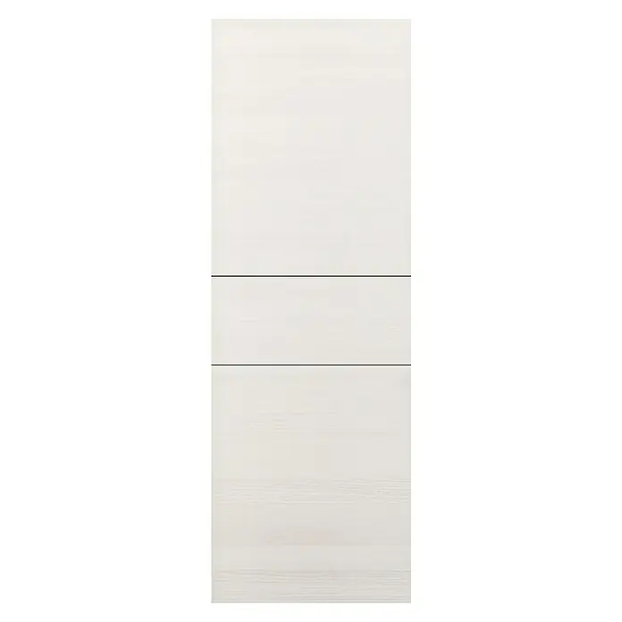Puerta corredera de madera Fresno Eslovenia 200 - 72,5 x 203 cm, Blanco, Macizo