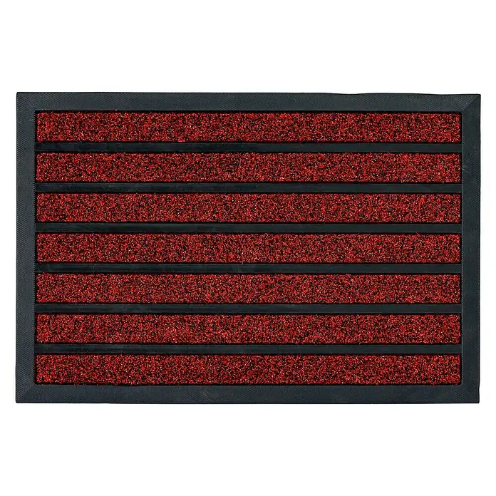 Astra Fußmatte Scraper Line - Streifen, Rot, 75 x 45 cm, 100 % Polypropylen