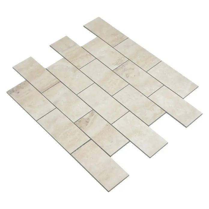 Selbstklebemosaik SAM 4SW16LG - 29,5 x 29 cm, Vinyl, Grau - Ansicht von oben
