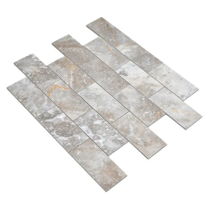 Selbstklebemosaik SAM 4SW18TG - 29,5 x 29 cm, Vinyl, Grau - Ansicht von oben