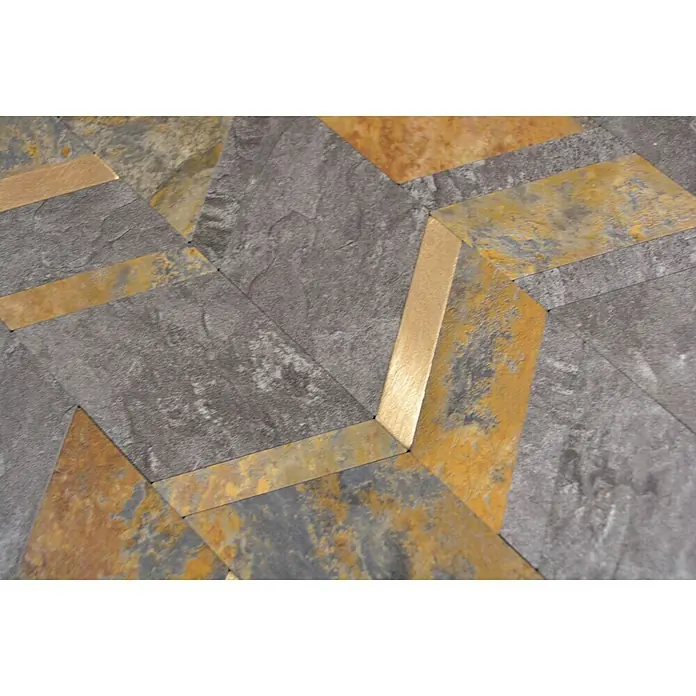 Selbstklebemosaik SAM 4AR48MRG - 28 x 29 cm, Vinyl, Gold/Grau - Detailaufnahme