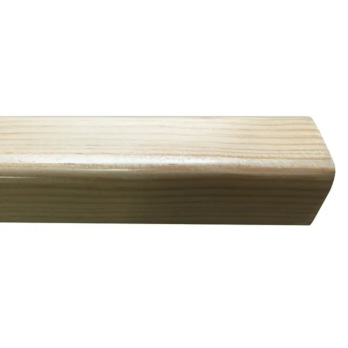Rufete Perfil de esquina adhesivo MDF con rechapado natural de Pino - 2,6 m x 30 mm x 30 mm