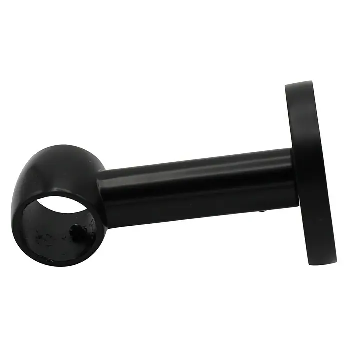 Expo Ambiente Träger Noble - Schwarz, Geeignet für: Gardinenstangen Ø 20 mm, 8,4 cm - Linke Seitenansicht