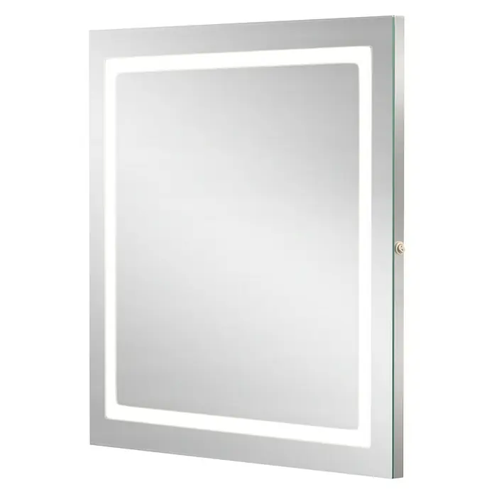 Camargue Espacio Ogledalo s LED rasvjetom - 80 x 80 cm, S prekidačem za prevrtanje