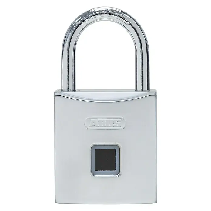 Abus Vorhängeschloss Touch 56/50 - Bügelstärke: 7 mm, Fingersensor, Material Bügel: Gehärteter Spezialstahl - Vorderansicht