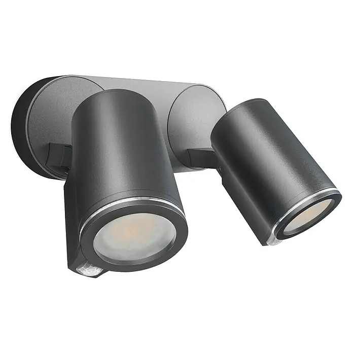 Steinel LED sensor buitenlamp - 14,95 W, l x b x h: 9,8 x 24,7 x 17,5 cm, Antraciet, Warm wit - Zijaanzicht links