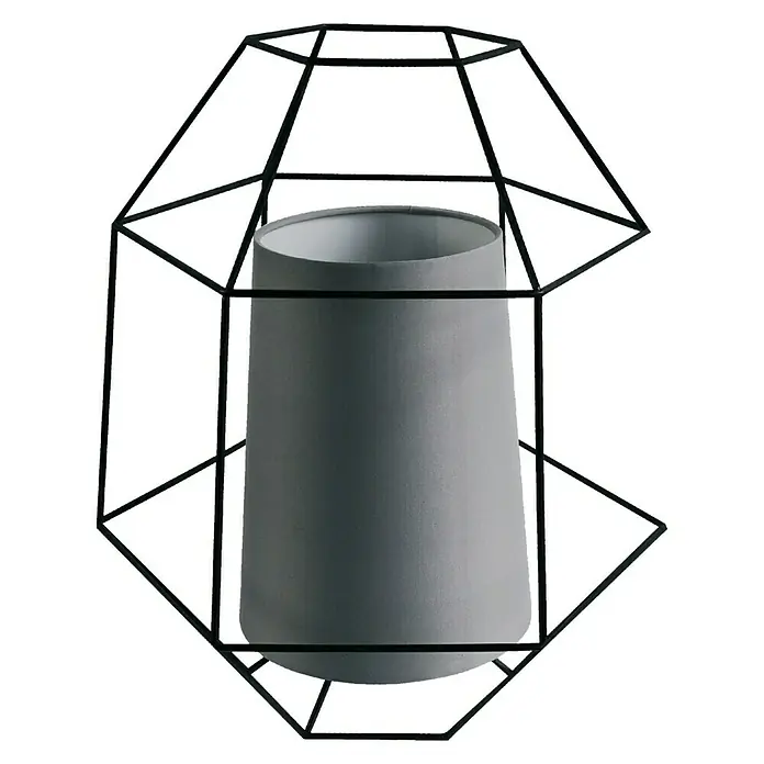 Tween Light Tischleuchte Sovana - 40 W, Grau/Schwarz - Vorderansicht