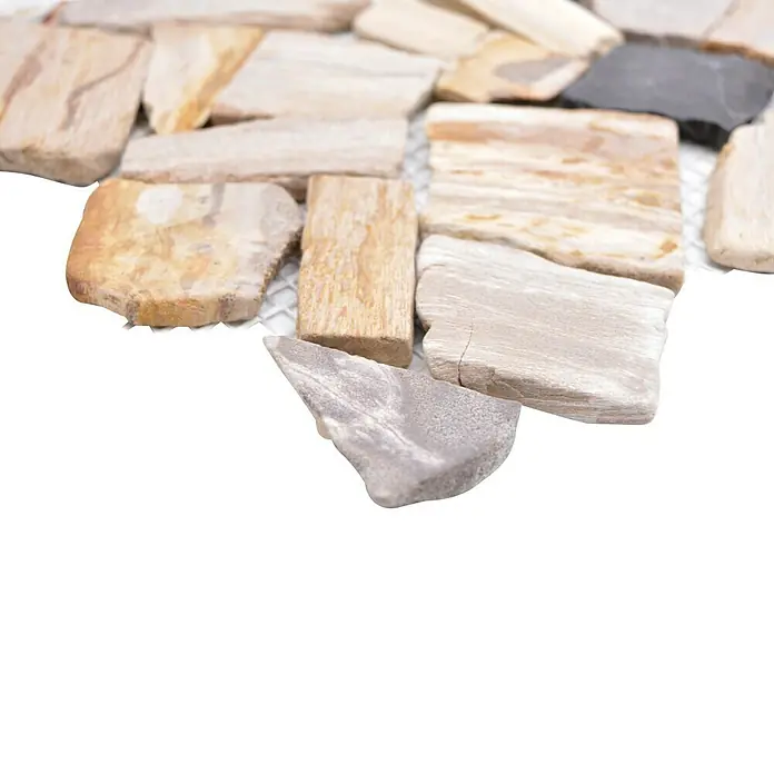 Mosaikfliese Mix CIOT FNWS - 30,5 x 30,5 cm, Braun/Beige, Matt - Detailaufnahme