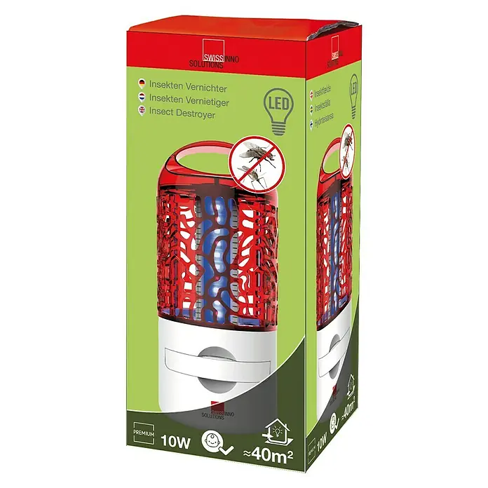 Swissinno Insektenvernichter LED - 10 W, Wirkungsbereich: 40 m²