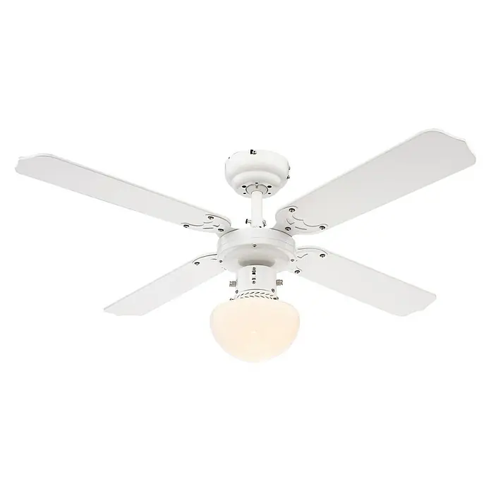 Proklima Deckenventilator Bungonia - 105 cm, Weiß, 60 W - Vorderansicht