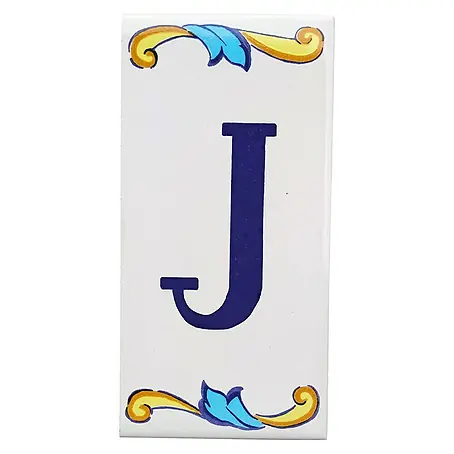 Azulejo de gres Letra J