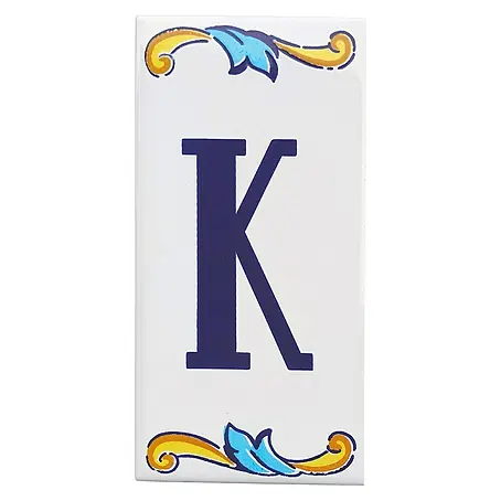 Azulejo de gres Letra K
