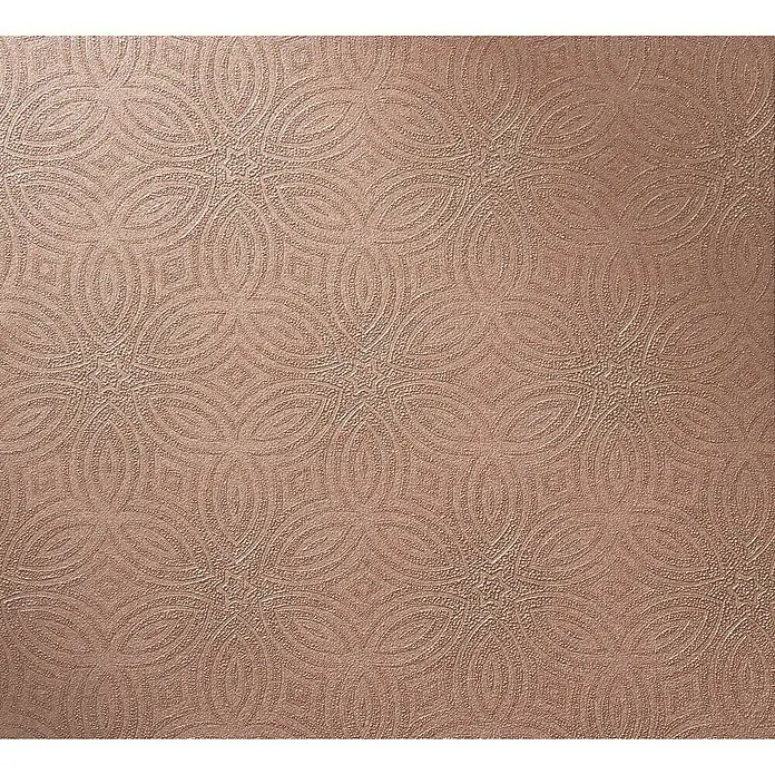 Rasch Berlin Vliestapete Flat - Kupferrot, Grafisch, 10,05 x 0,53 m