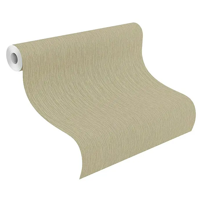 Rasch Berlin Vliestapete - Platin, Uni, 10,05 x 0,53 m