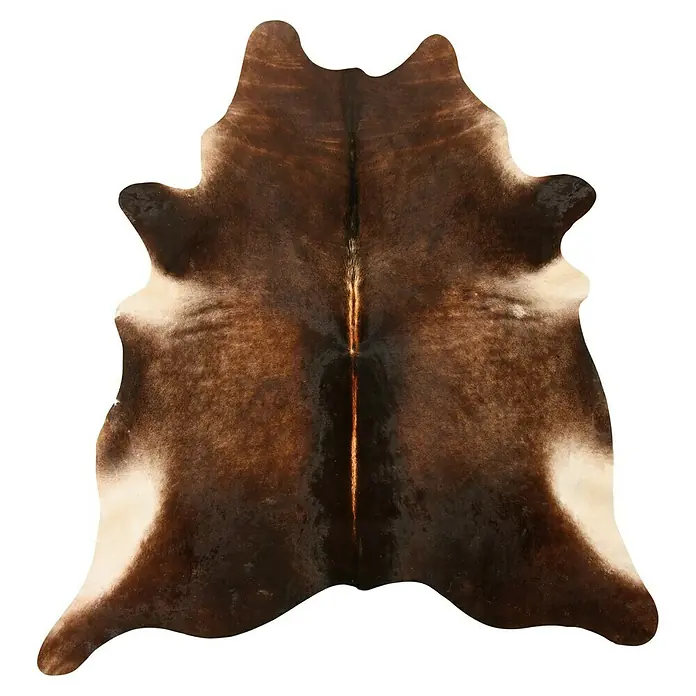 Esbeco Deko-Kuhfell - Exotisch Dunkel, 100 % Echtfell, Fläche ca.: 3 m² - 4 m² - Ansicht von oben