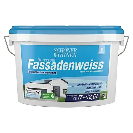 SCHÖNER WOHNEN-Farbe  Fassadenfarbe Universal Fassadenweiß