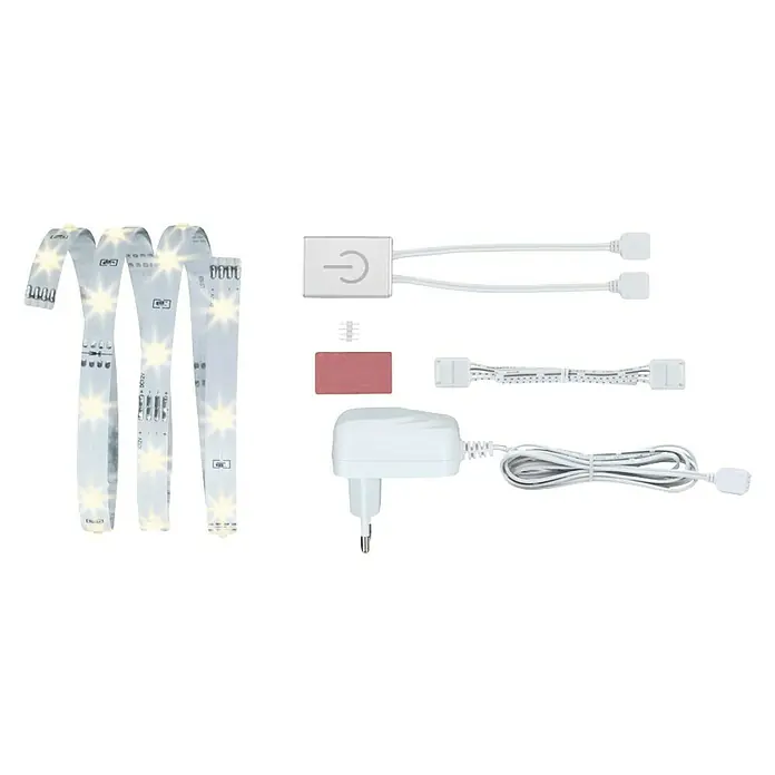 Paulmann YourLED ECO Tira LED Set sensor táctil - 1 m, Color de luz: Blanco cálido, 2,4 W
