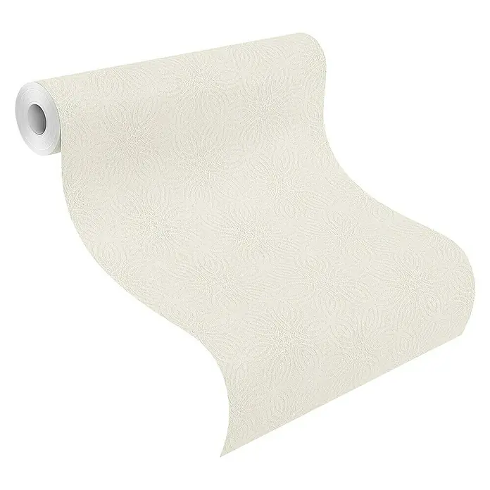 Rasch Berlin Vliestapete Flat - Creme, Grafisch, 10,05 x 0,53 m