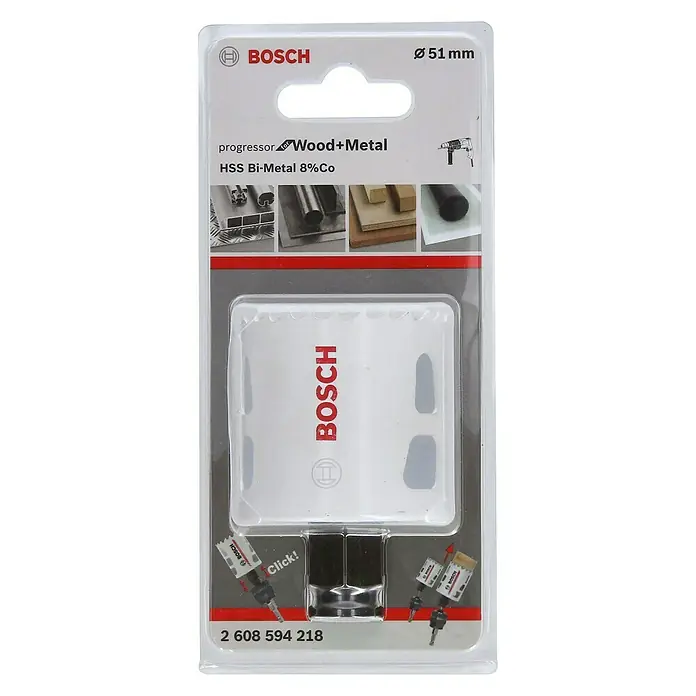 Bosch Professional Lochsäge BiM Progressor - Durchmesser: 51 mm, HSS-Bimetall - Vorderansicht