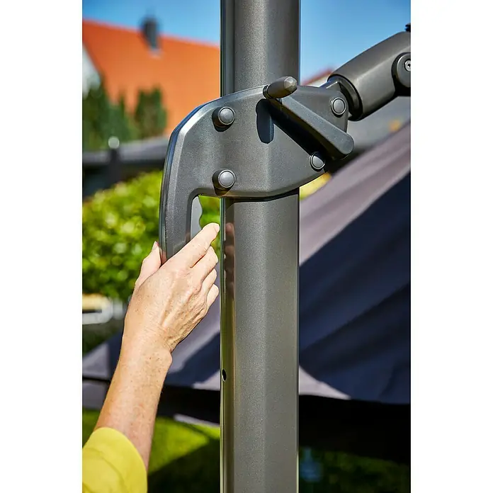 Sunfun Zweefparasol Capri - Antraciet, 300 x 350 cm