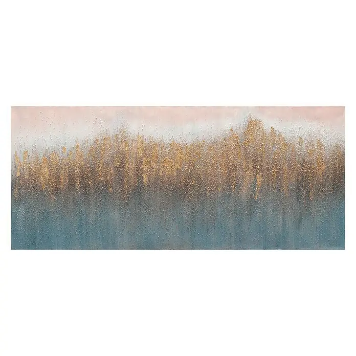 Cuadro pintado a mano Raya dorada - Golden skate, An x Al: 150 x 65 cm