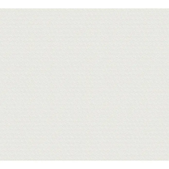 AS Creation Greenery Vliestapete - Weiß/Grau, Uni, 10,05 x 0,53 m - Detailaufnahme