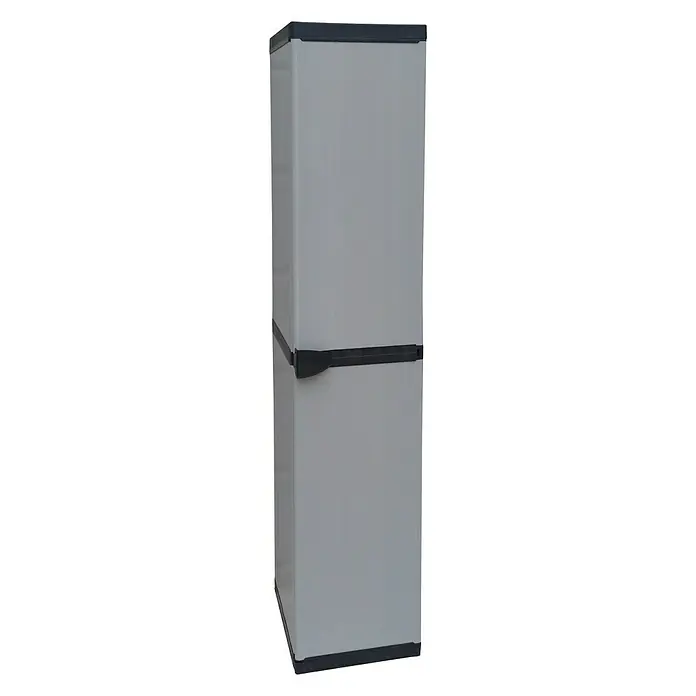 Kunststoffschrank - L x B x H: 39,5 x 34 x 168 cm, Traglast: 25 kg/Boden - Vorderansicht