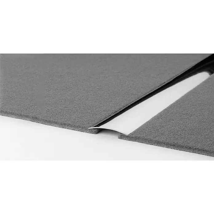 LOGOCLIC Overgangsprofiel 110 - Roestvrij staal glanzend, 1 m x 30 mm x 3,5 mm, Montagemethode: Lijmen, Ongeperforeerd - Close-up