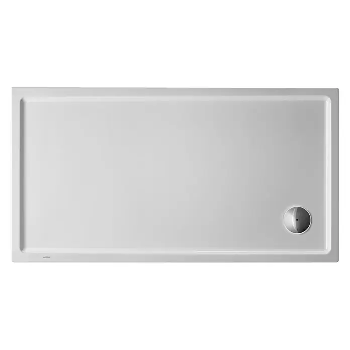 Duravit Duschwanne Starck Slimline - L x B: 140 x 90 cm, Kunststoff, Weiß, Ohne Antirutsch-Oberfläche - Ansicht von oben