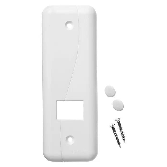 Schellenberg Abdeckplatte Softline - 184 x 64 x 9 mm, Lochabstand: 135 mm, Weiß