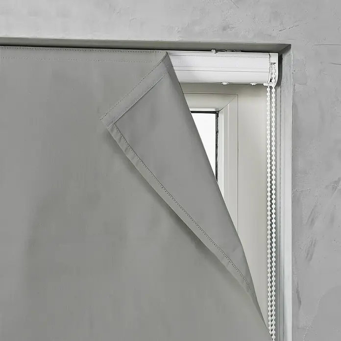 Raffrollo - B x H: 60 x 180 cm, Grau - Detailaufnahme