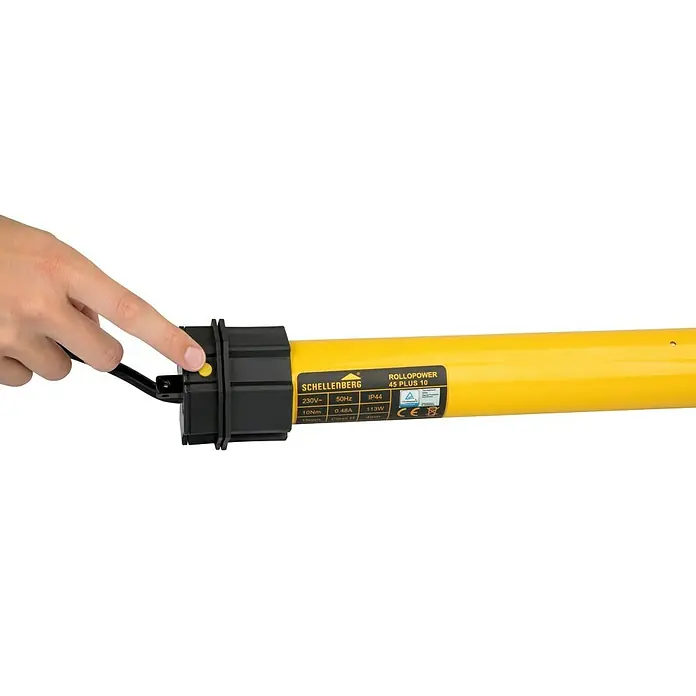 Schellenberg Rohrmotor Maxi Plus 10 - Max. Rollladenfläche: 4,2 m² bei Kunststoffrollläden, Einbaulänge: 555 mm, Zugkraft: 20 kg - Detailaufnahme