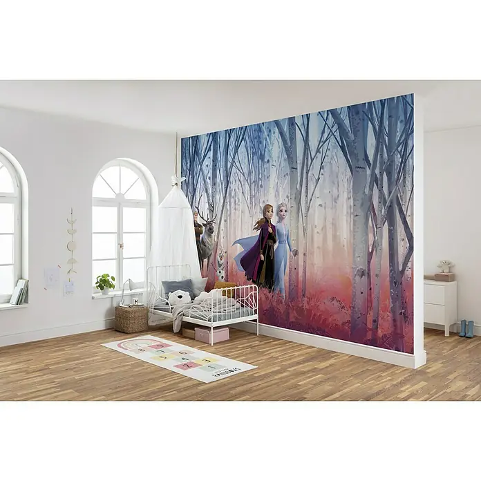 Komar Disney Edition 4 Fototapete Frozen Friends Forever - 8 -tlg., B x H: 368 x 254 cm, Papier - Stimmungsaufnahme