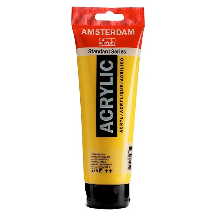 Talens Amsterdam Pintura acrílica Standard - Amarillo primavera, 250 ml, Tubo, Brillante