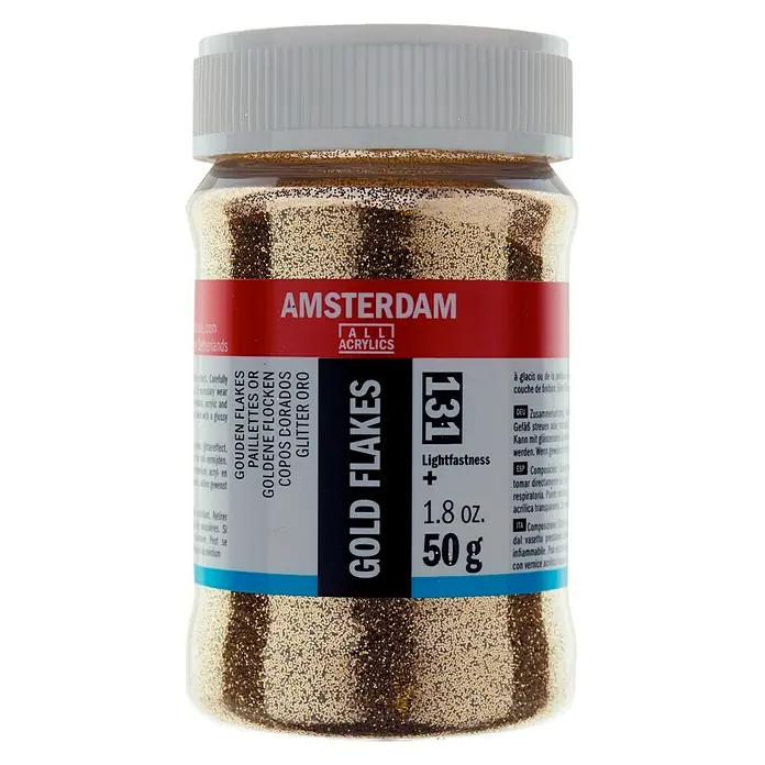 Talens Amsterdam Elemento decorativo Gold Flakes - Dorado, 50 g