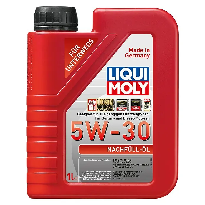 Liqui Moly Motoröl 5W-30 - 5W-30, C3, 1 l - Vorderansicht