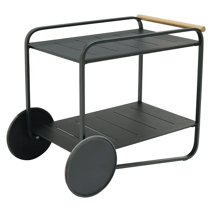 SENSUM Kolica za posluživanje Bergby - D x Š x V: 92 x 54 x 75 cm, Crne boje